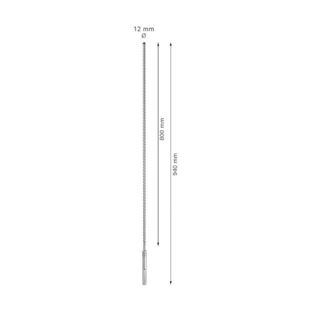 Broca SDS Max 12x800x940mm com Ponta Maciça MAX-8X CARBIDE 2608900204 EXPERT BOSCH-136f7e7f-8d11-4040-b6fb-893c6535ea41