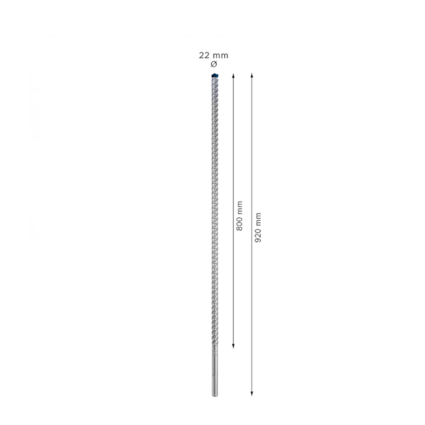 Broca SDS Max 22 x 920 x 800mm com Ponta Maciça MAX-8X CARBIDE 2608900236 EXPERT BOSCH-57359107-ba23-4172-aa3e-bf696a98ccae