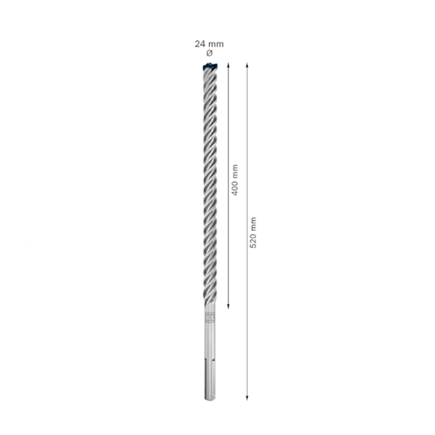 Broca SDS Max 24 x 520 x 400mm com Ponta Maciça MAX-8X CARBIDE 2608900239 EXPERT BOSCH-22b456f0-ead7-49a0-89d4-485a80a5dda3