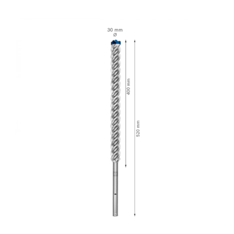 Broca SDS Max 30 x 520 x 400mm com Ponta Maciça MAX-8X CARBIDE 2608900253 EXPERT BOSCH-43ff0bf0-986f-46e6-a613-f9b476743800