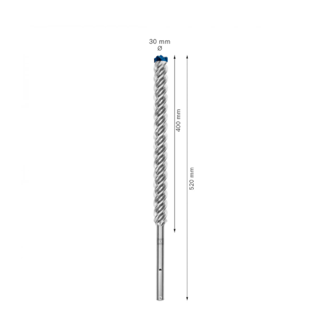 Broca SDS Max 30 x 520 x 400mm com Ponta Maciça MAX-8X CARBIDE 2608900253 EXPERT BOSCH-267c8901-0770-4d9c-92b0-eb6098c38a84