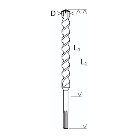 Broca SDS Max-4X para Concreto 16.00mm 200x340mm 2608685860 BOSCH-02c59ea2-7415-4914-952a-ba58a3c54ae1