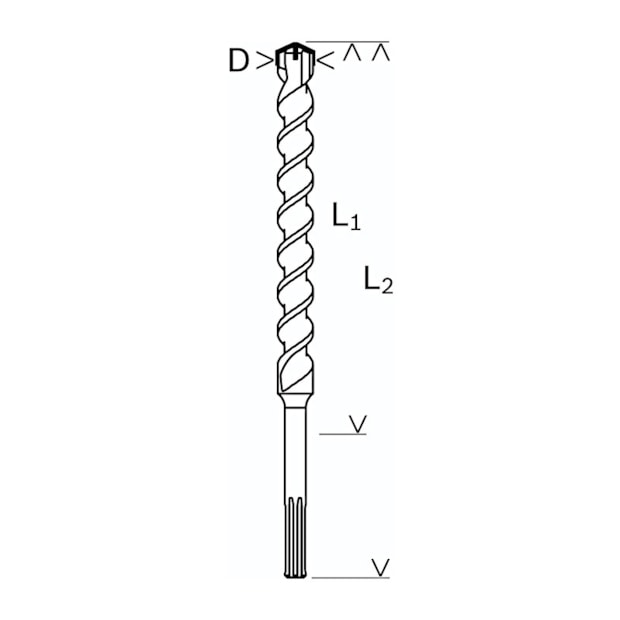 Broca SDS Max-4X para Concreto 16.00mm 200x340mm 2608685860 BOSCH-90a9a4fe-b42a-4d6a-bf62-ec52158e94e4