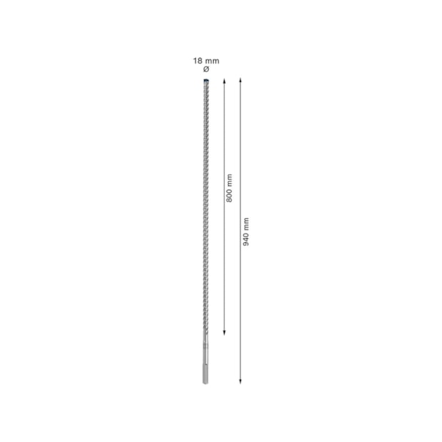 Broca SDS Max-8X para Concreto 18,00mm X 800mm X 940mm 2608900224 BOSCH-72047ae9-b725-4371-95be-0e5dd7b3a5b7