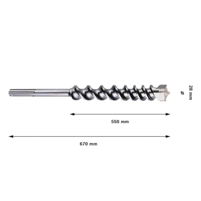 Broca SDS Max Natural Stone PRO 28 x 550 x 670mm 1618596439 BOSCH-3a6bf92b-3a53-4695-96da-de82ac930e8d