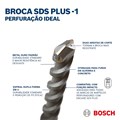 Broca SDS PLUS-1 para Concreto 16,00mm X 400mm X 460mm 2608680287 BOSCH