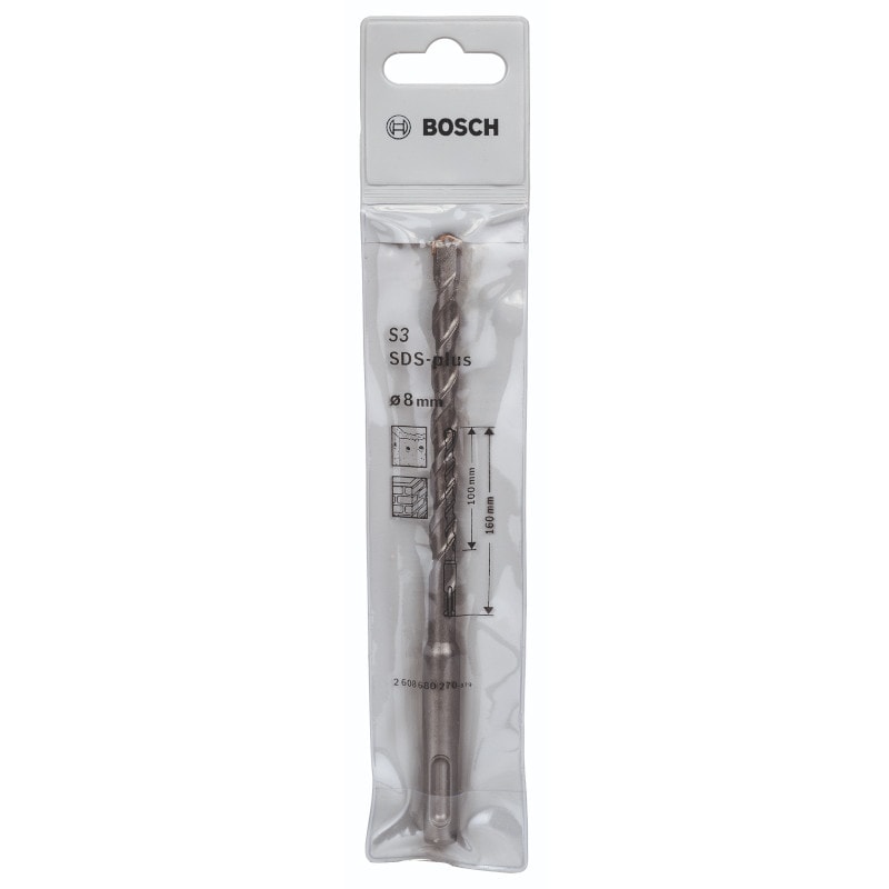 Broca SDS PLUS 1 para Concreto 8.00mm 100x160mm 2608680270 BOSCH