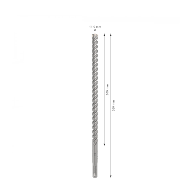 Broca SDS Plus 11 x 260 x 200mm PLUS-5X 2608833806 BOSCH-53877fb9-790f-4e5e-aed9-b43dff001edc