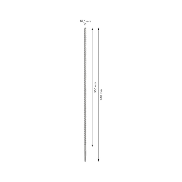 Broca SDS PLUS-5X para Concreto 10,00mm X 550mm X 610mm 2608836618 BOSCH-7a1a0786-33e1-4bbd-a8d9-bafcd6ca7561