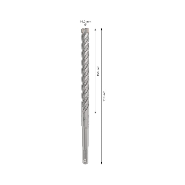 Broca SDS PLUS-5X para Concreto 14,00mm X 150mm X 210mm 2608833817 BOSCH-e9fe8143-1469-4545-8c20-eb52bd57efca