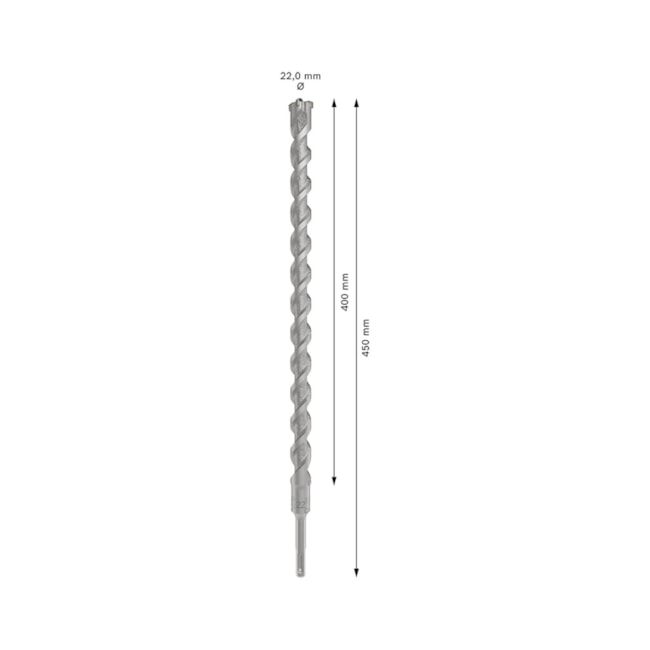 Broca SDS PLUS-5X para Concreto 22,00mm X 400mm X 450mm 2608836645 BOSCH-722a691d-2cc4-4275-a81c-e42be90de26d