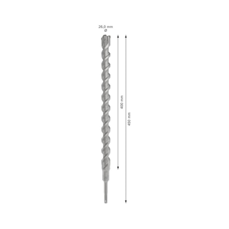 Broca SDS PLUS-5X para Concreto 26,00mm X 400mm X 450mm 2608836652 BOSCH-a838d5ab-091d-45b3-96e9-4e139b767243