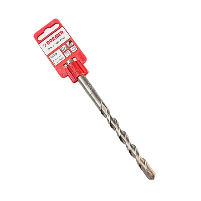 Broca SDS Plus para Concreto 8mm x 160mm A8068.0X160B DORMER-c4d6fd17-a690-431e-82f8-8a3e437c36b3