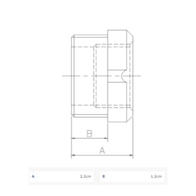 Bucha Redução com Rosca 1
