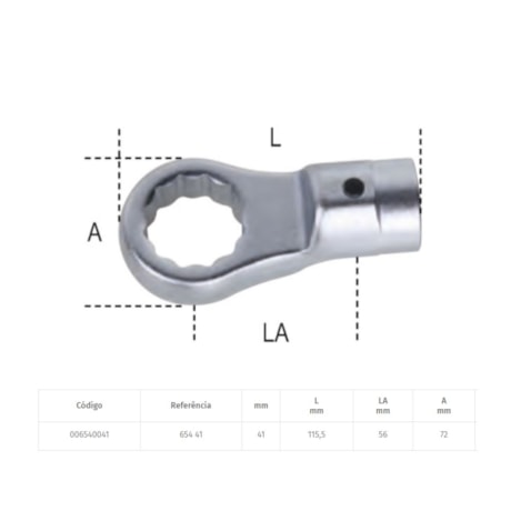 Cabeça Chave Estrela 41mm para Torquímetros 654 BETA-09cfb56d-7d09-467d-b6da-f9eca953451d