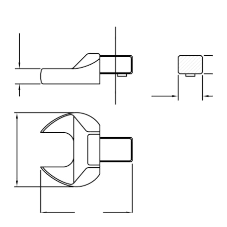 Cabeça Intercambiável Chave Fixa 30mm Encaixe 14x18mm 44513030 TRAMONTINA PRO