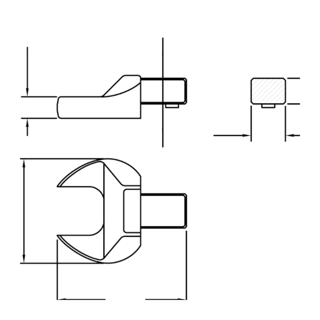 Cabeça Intercambiável Chave Fixa 30mm Encaixe 14x18mm 44513030 TRAMONTINA PRO-73687285-3901-4e91-8cea-7fbf924eef56