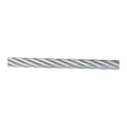 Cabo de Aço Galvanizado Alma de Aço 1.59mm - 1/16" 6x7 Por Metro 3522116707 VONDER