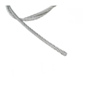 Cabo de Aço Galvanizado Alma de Fibra 9.53 mm - 3/8" 6x7 Por Metro 3516095607 VONDER