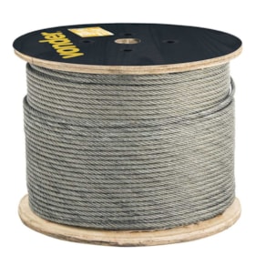 Cabo de Aço Galvanizado Alma de Fibra 9,53mm - 3/8