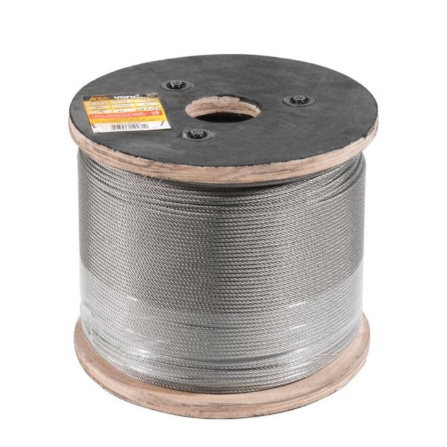 Cabo de Aço Inox Alma de Aço 5/32