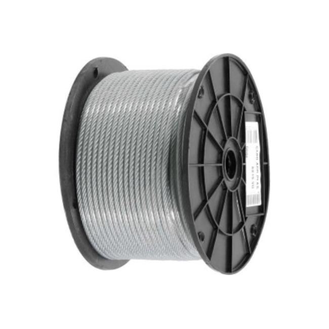 Cabo de Aço Plastificado Alma de Fibra 3/16