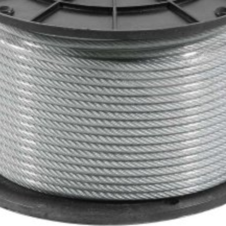 Cabo de Aço Plastificado Alma de Fibra 5/32