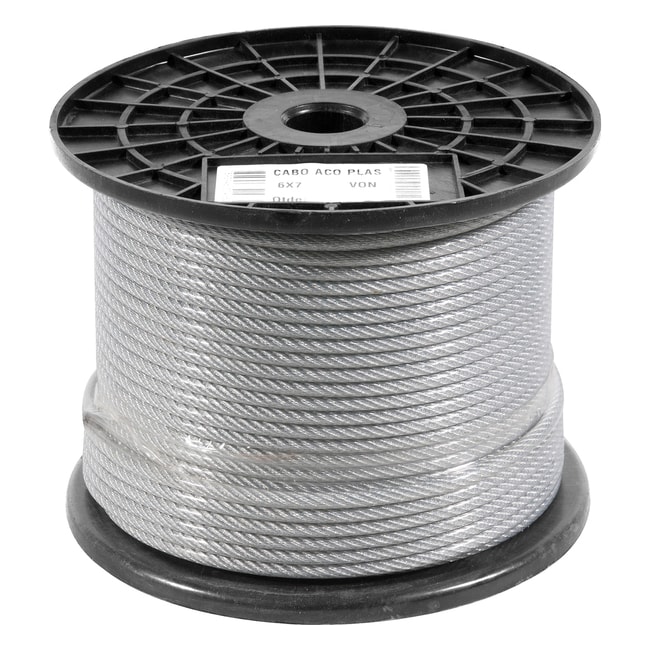 Cabo de Aço Plastificado Alma de Fibra 5/32