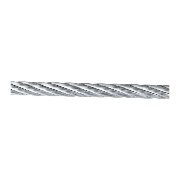 Cabo de Aço Plastificado Galvanizado Alma de Fibra 1.6 mm - 1/16