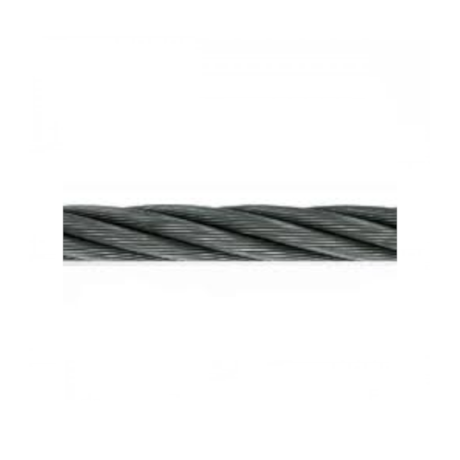 Cabo de Aço Polido Alma de Fibra 9.53mm - 3/8