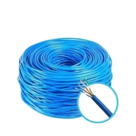 Cabo de Rede CAT-5E 4Px24AWG CMX Azul Por Metro 2301 MEGATRON