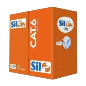 Cabo de Rede CAT-6 4P x U/UTP 23AWG CMZ Azul 305 Metros SIL LAN
