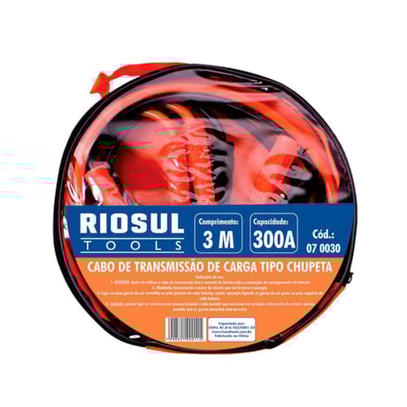 Cabo de Transferência de Carga de Bateria 300A tipo Chupeta R070030 RIOSUL-eb4d4d91-dfd4-4fb2-b114-4c870b2f9d04