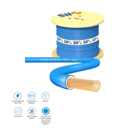 Cabo Flex 35.0mm 750V por Metro FLEXSIL SIL