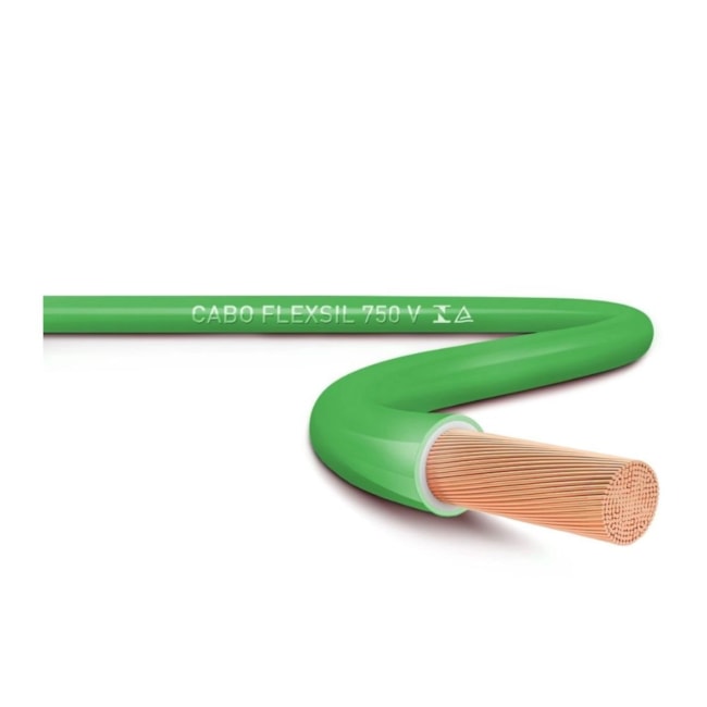 Cabo Flexível Verde 1,0mm 750V 70gr FLEXSIL SIL - VENDIDO POR METRO-82aec315-79ff-4a6d-82ed-1734df392e3a