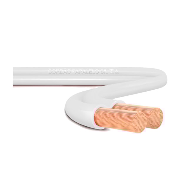 Cabo Flexível 300V Paralelo Branco 2.5mm² Por Metro FLEX PARALELO SIL -ec0c7f24-b0a8-42c8-aa39-f3e9a5d32335