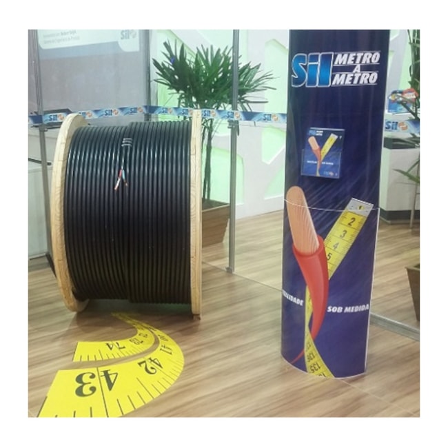 Cabo Flexível 500V PP Tetrapolar Preto 1.5mm² Por Metro SILFLEX SIL-d15eac5a-21fa-4c8d-9d26-7485650470f7