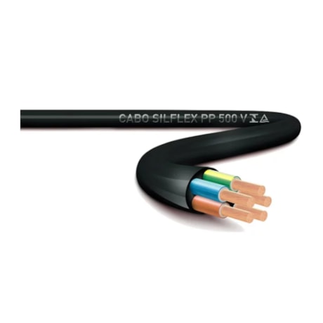 Cabo Flexível PP 2 x 0.75mm 500V Preto por Metro SILFLEX SIL-7a3ce1d9-7dec-4def-896e-011a6350855f