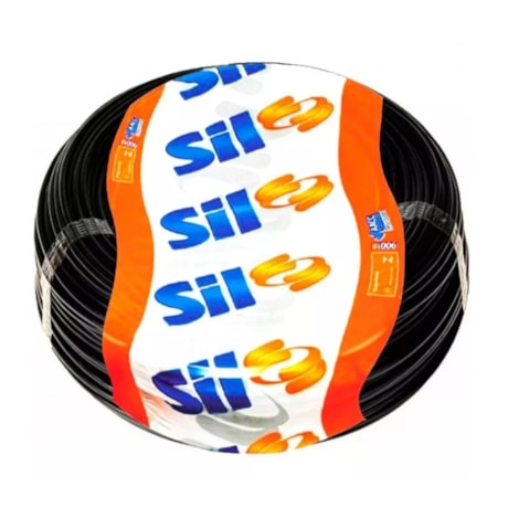 Cabo Flexível PP 3 x 4.0mm 500V Preto por Metro SILFLEX SIL-c61d7344-5fec-40a7-bda1-cf8c69971c61