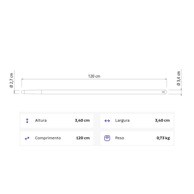 Cabo Longo de Madeira para Pá e Cavadeira 120cm 78753002 TRAMONTINA-ee285827-baad-4bcf-9026-7a341bf206b5