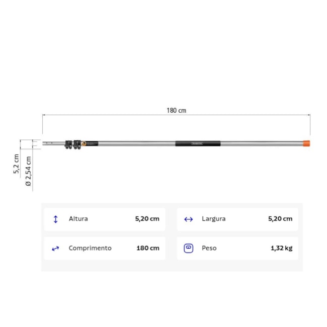 Cabo Metálico Extensível 5 metros 78775005 TRAMONTINA-edfc371a-1f62-446d-9cc4-1d44967eb699