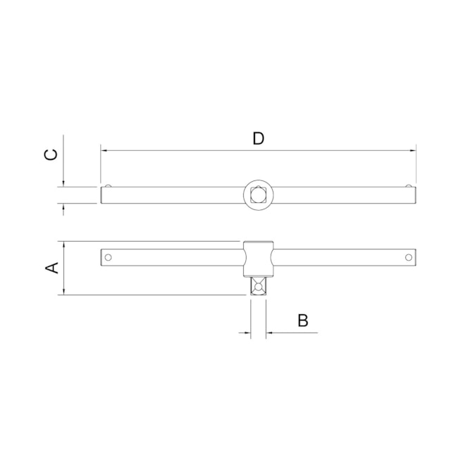 Cabo T em Aço Cromo Vanádio 4.1/2