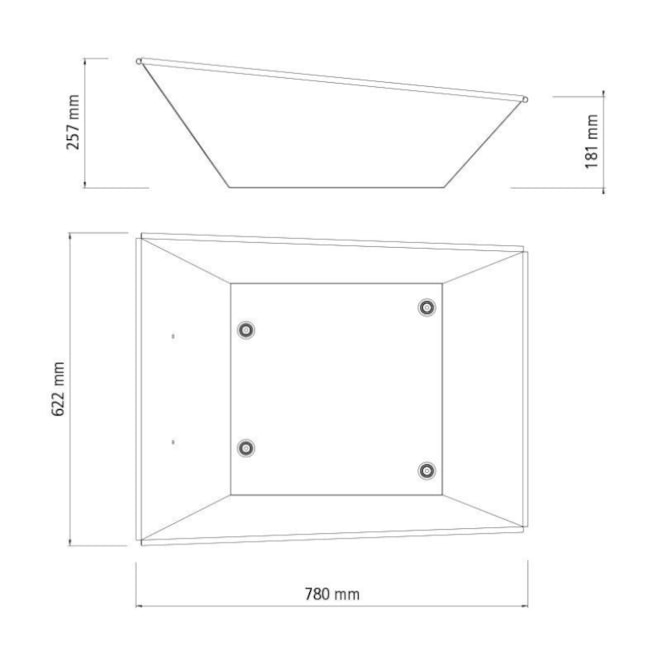 Caçamba em Aço Reforçado para Carrinho de Mão 65L 77727105 TRAMONTINA-207e844b-b1fe-4ae9-ad4f-69a559b0f0bc