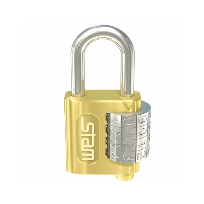 Cadeado de Latão com Segredo 25mm 44385 STAM-8b54c607-95bd-4c58-b48e-9a3254591897