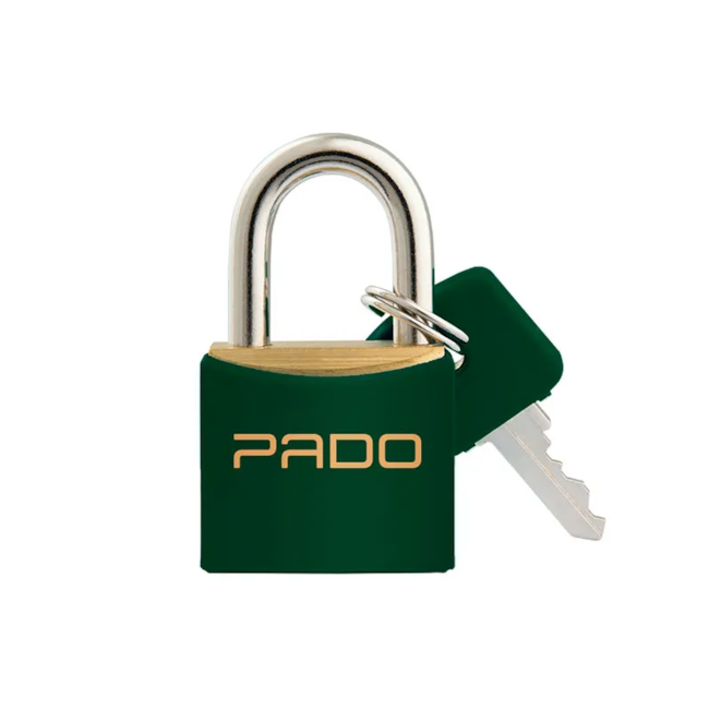 Cadeado em Latão 20mm Verde SM LT-20 COLOR PADO-4ab72a3b-a123-4412-9ddc-8b85af7f4db5
