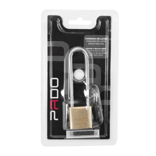 Cadeado Latão 35/75mm de Haste Longa SM LT-30/75 PADO-1a10b3d7-2407-44bc-ab15-e505323b58dc