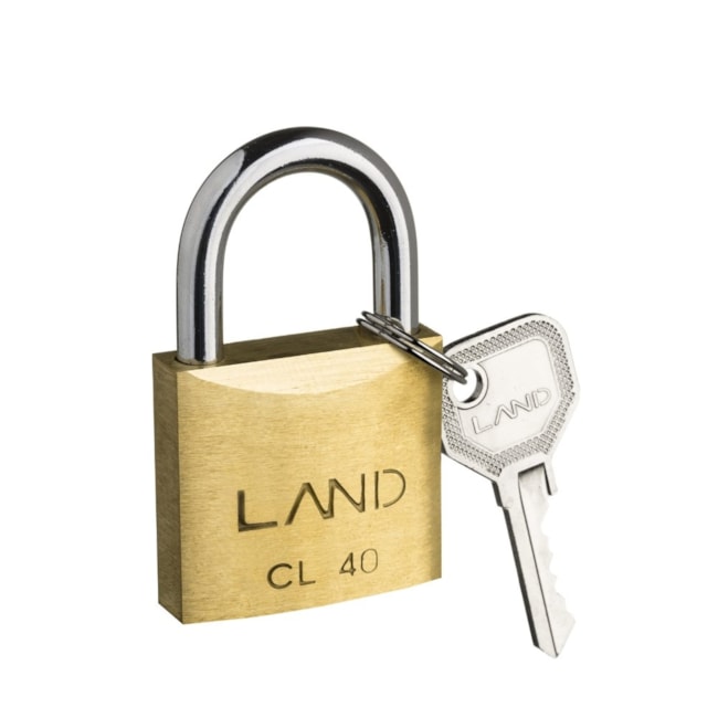 Cadeado Latão 40mm 2476 LAND-1ae5f251-1d90-42ab-8c47-27198724b5ed