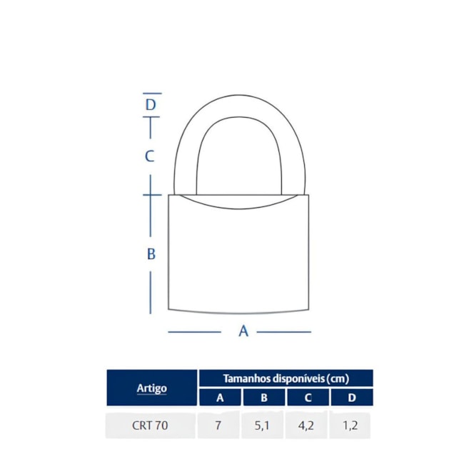 Cadeado Latão 70mm Tetra CRT70 PAPAIZ-424b6a28-6979-4e94-90af-2f1a37dd4d90