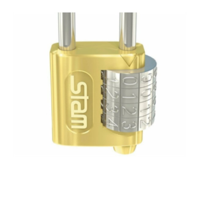 Cadeado Latão com Segredo 40mm 49891 STAM-ec1612ff-3533-4486-8fe6-7ae61ddfe359