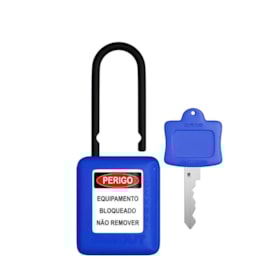 Cadeado Plástico Azul 38,0mm Haste Plástica com 1 Chave CPAZ140CD TAGOUT